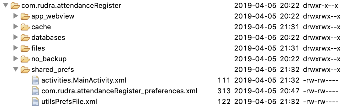 Three preferences files